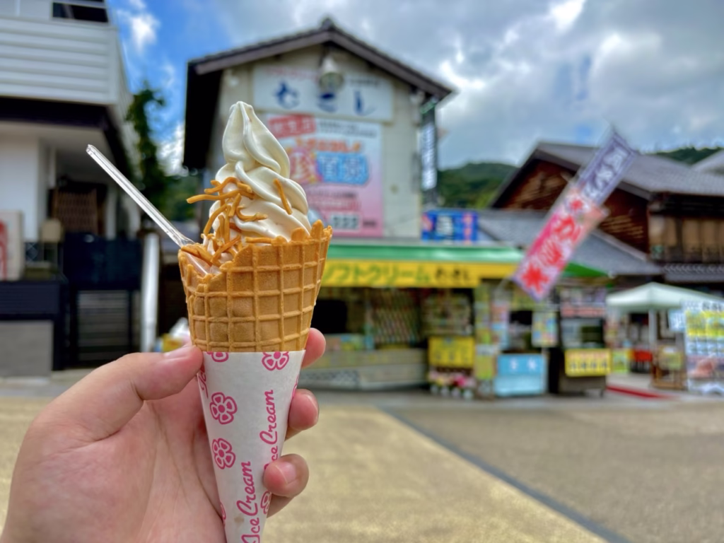岩国 むさし ソフトクリームラーメン味(2025-09-17)