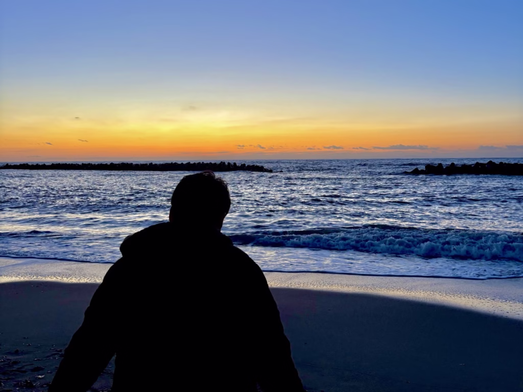 新潟旅行 瀬波温泉 海岸(2025.12.07)