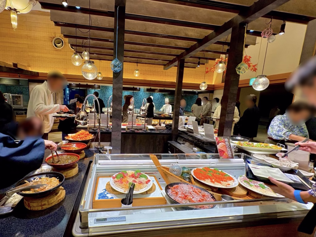 新潟旅行 瀬波温泉 大江戸温泉物語premium 汐美荘 ディナー(2025.12.07)